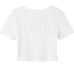 Top Court Ouverture Bijou Devant Blanc