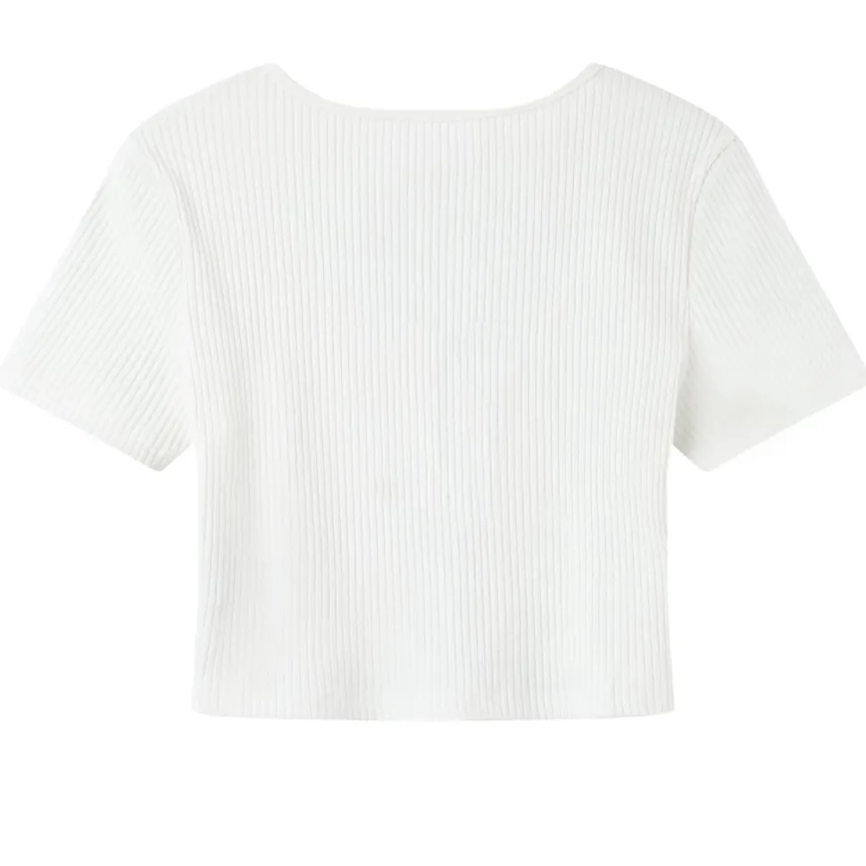 Top Court Ouverture Bijou Devant Blanc
