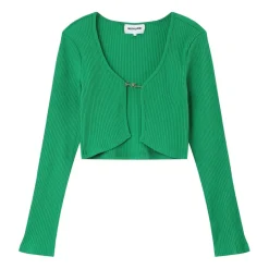 Top Court Ouverture Bijou Devant Vert