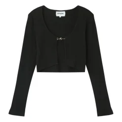 Top Court Ouverture Bijou Devant Noir