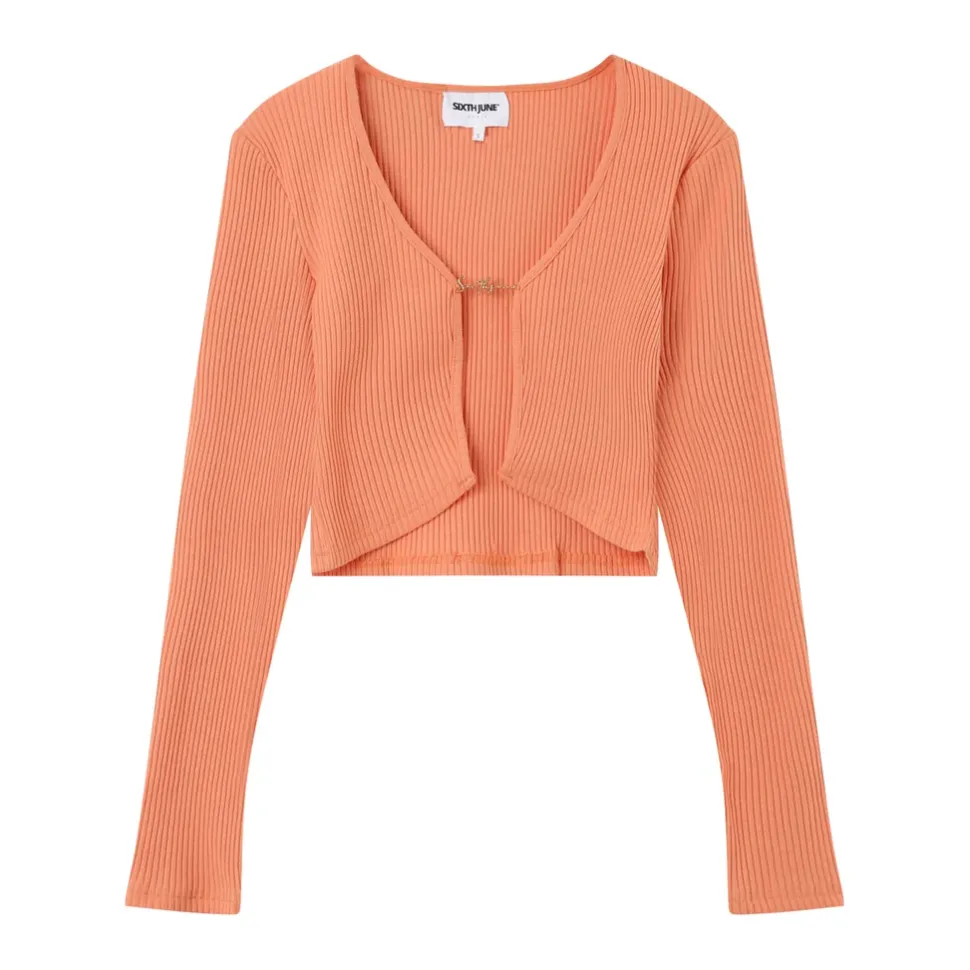 Top Court Ouverture Bijou Devant Orange