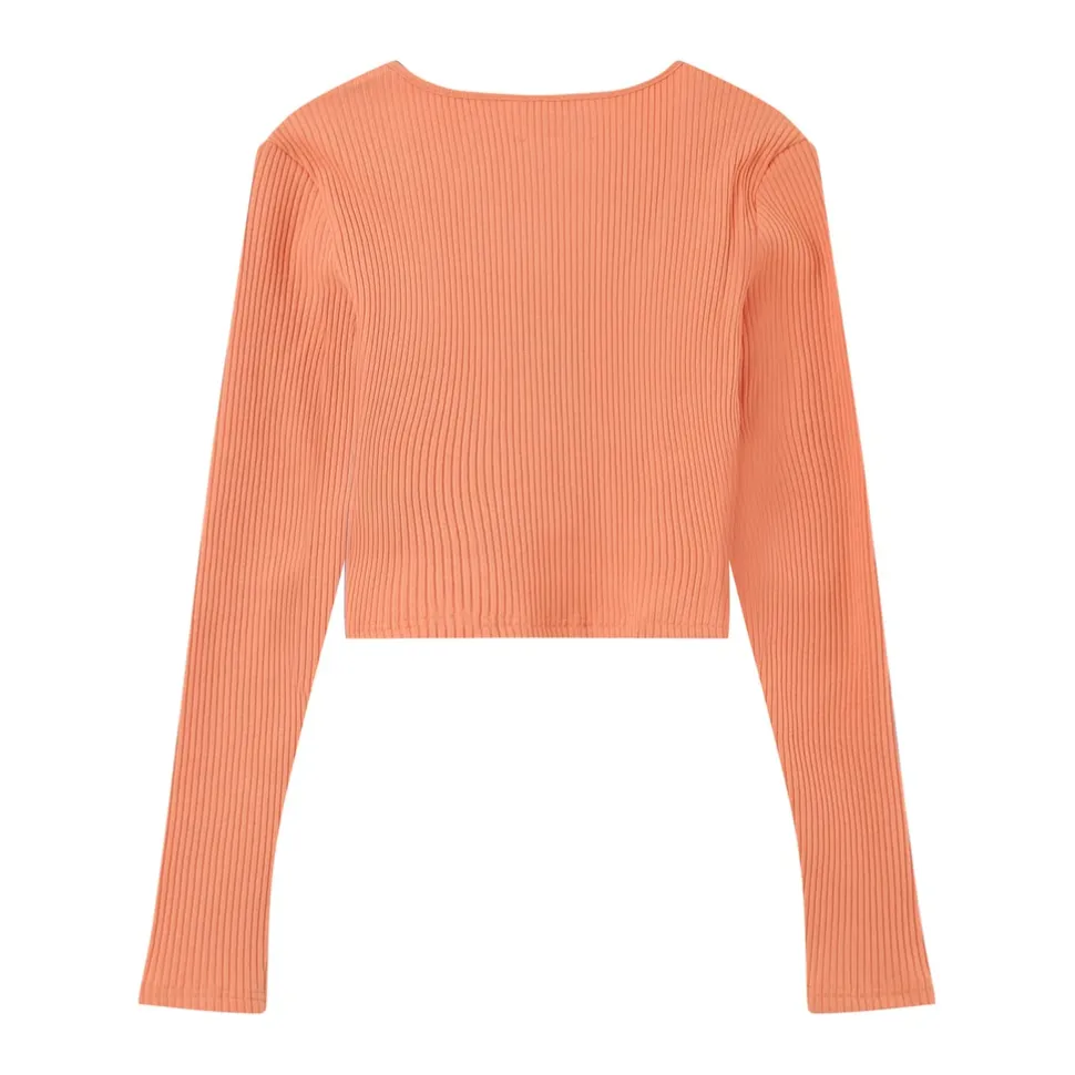 Top Court Ouverture Bijou Devant Orange