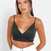 Top Court Satine Noir