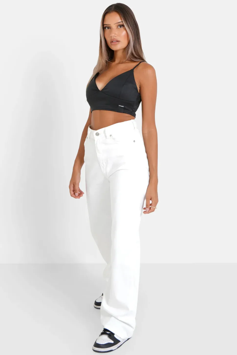 Top Court Satine Noir