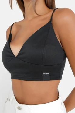 Top Court Satine Noir