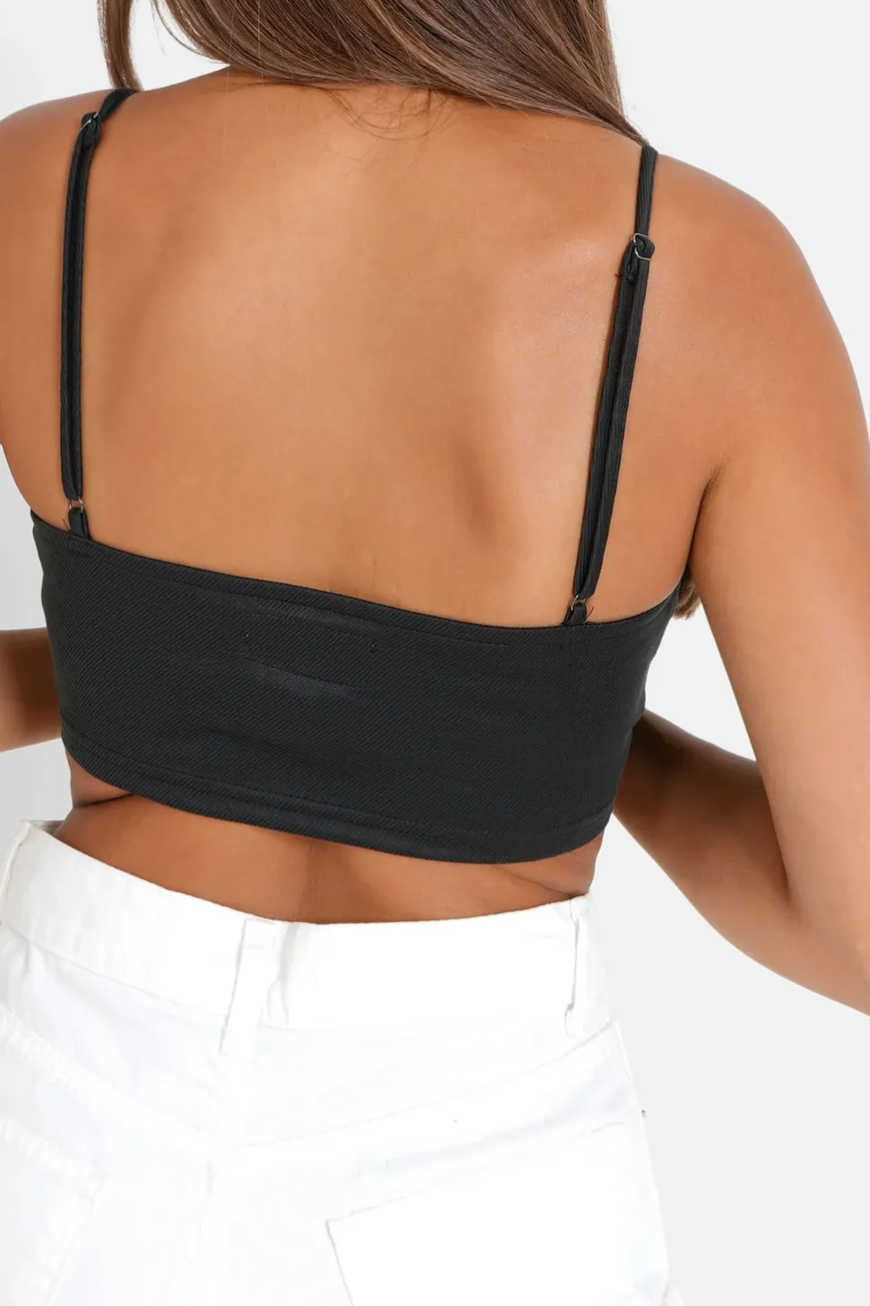 Top Court Satine Noir