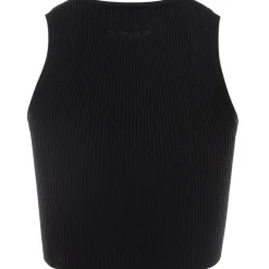 Top Sans Manches Cotele Noir