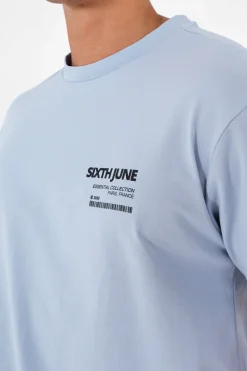 T-Shirt Barcode Bleu