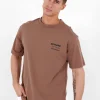 T-Shirt Barcode Marron