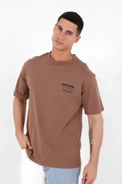 T-Shirt Barcode Marron