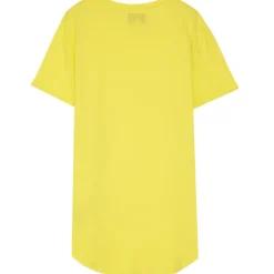 T-Shirt Bas Arrondi Jaune