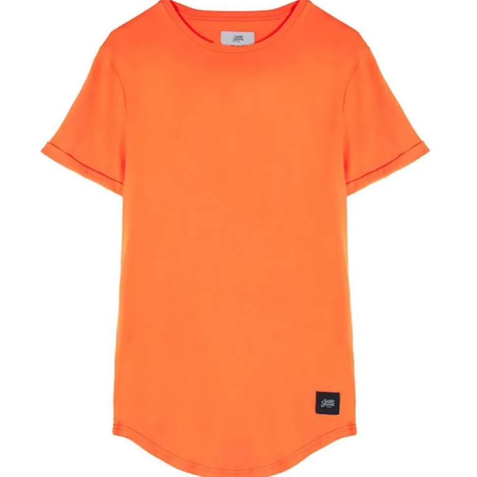 T-Shirt Bas Arrondi Orange