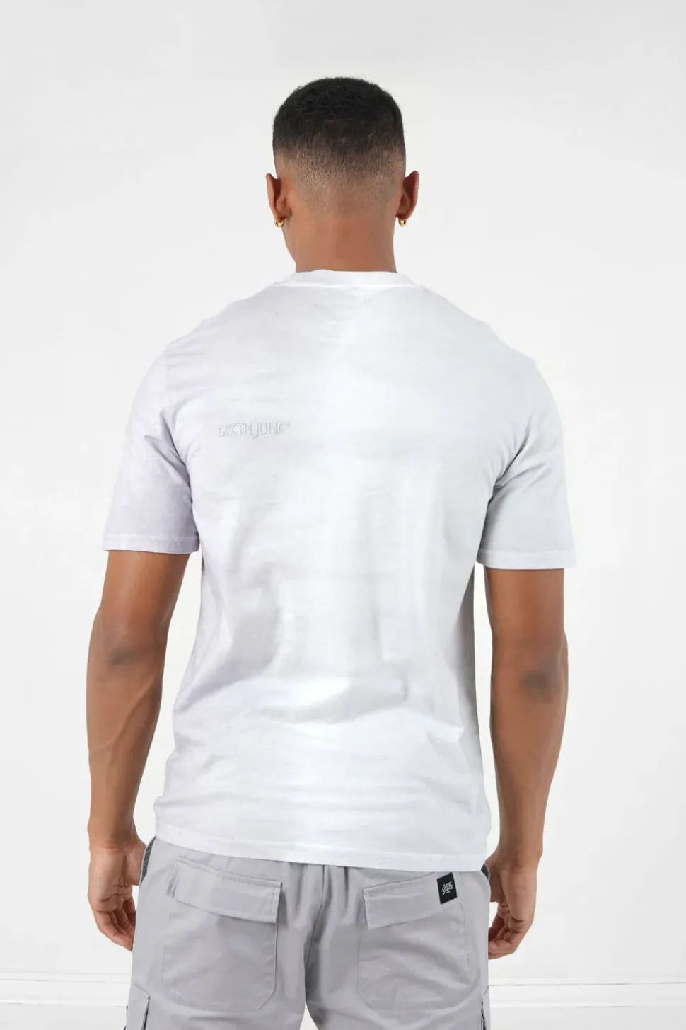 T-Shirt Bicolore Delave Logo Gris