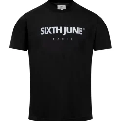 T-Shirt Broderie Logo Paris Noir