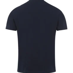 T-Shirt Broderie Logo Paris Bleu Fonce