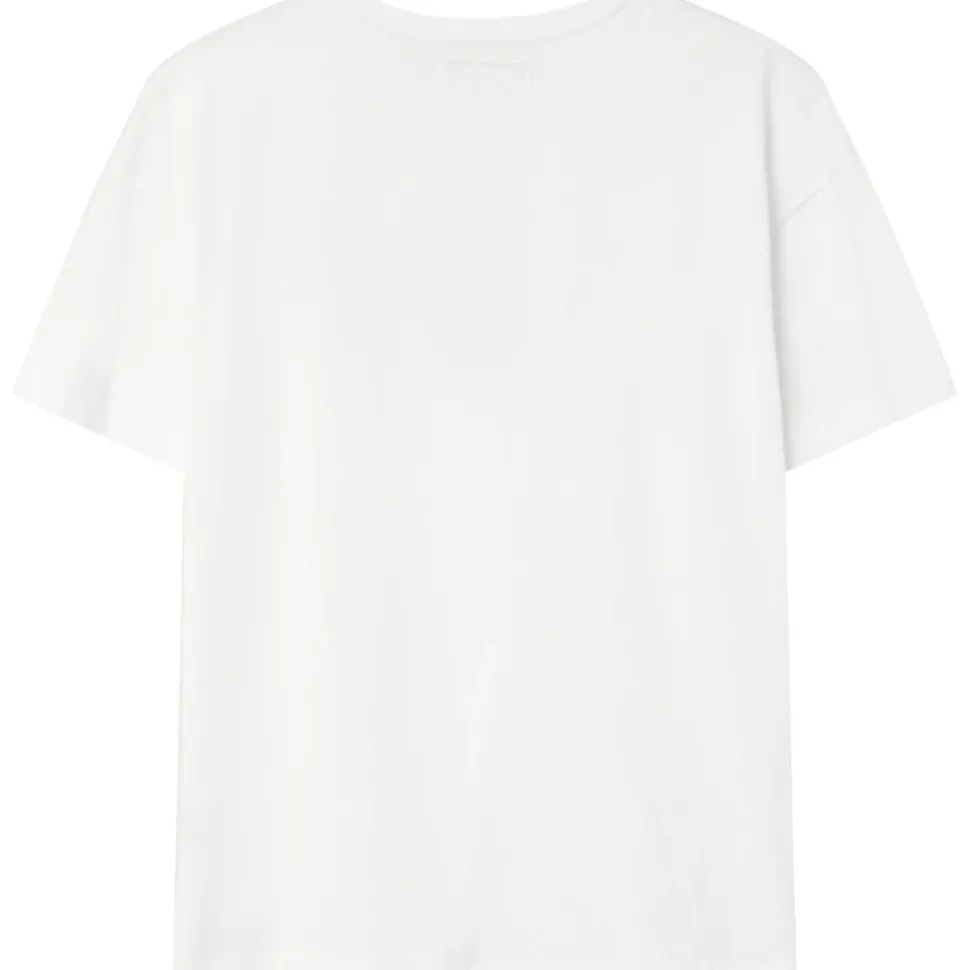 T-Shirt Coeur Brode Blanc