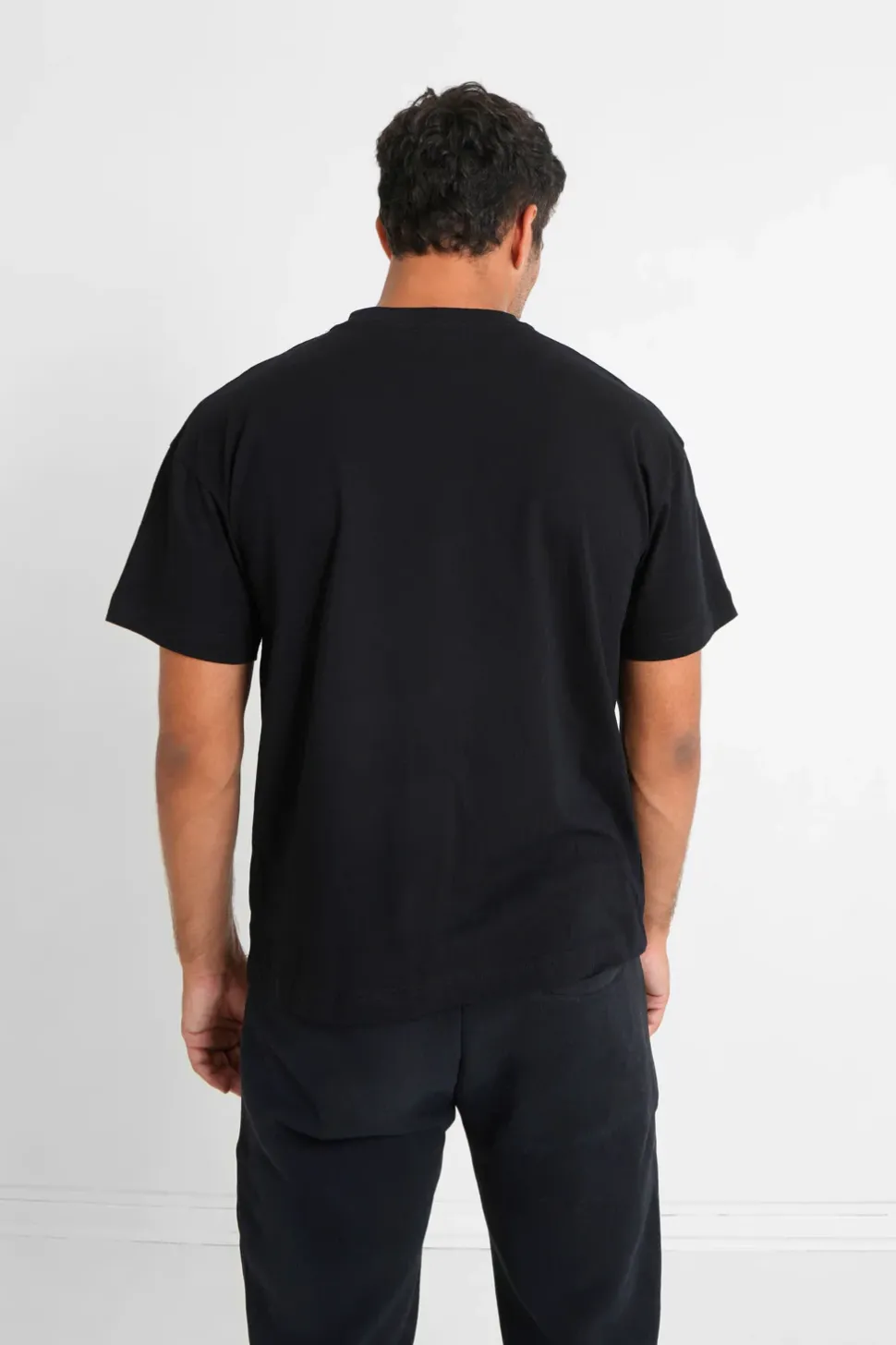 T-Shirt Coeur Brode Noir