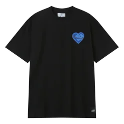 T-Shirt Coeur Brode Noir