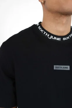 T-Shirt Col Signature Noir