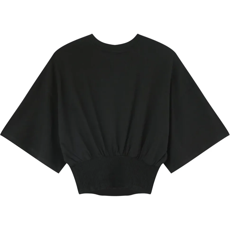 T-Shirt Corset Court Noir