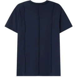 T-Shirt Coutures Exterieure Epais Bleu