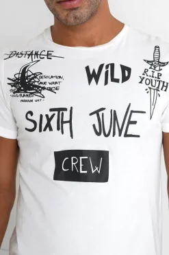 T-Shirt Crew Blanc