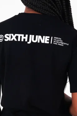 T-Shirt Double Logo Noir