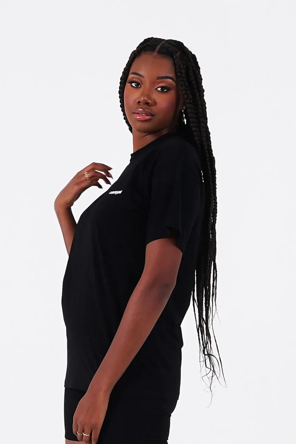 T-Shirt Double Logo Noir