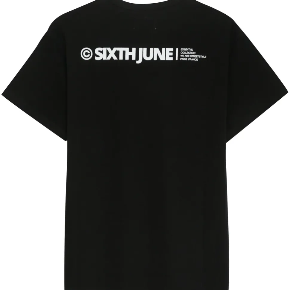 T-Shirt Double Logo Noir