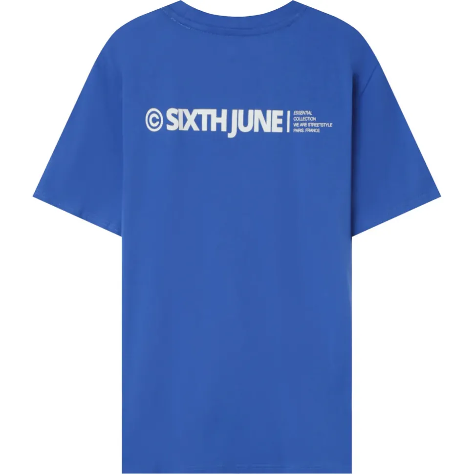 T-Shirt Essential Logo Bleu Fonce