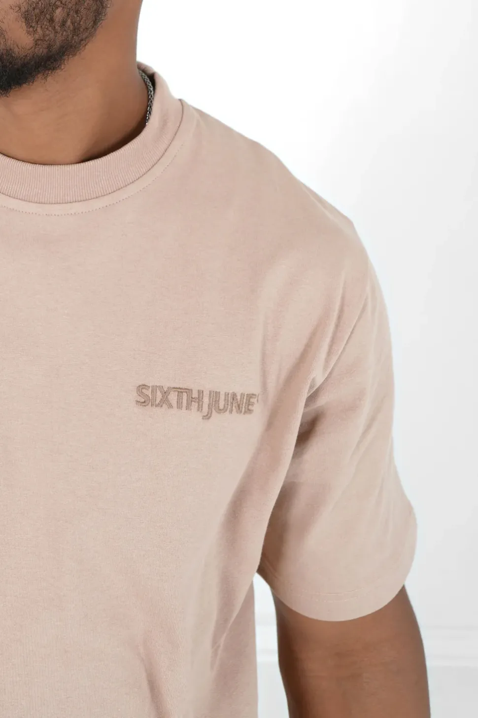 T-Shirt Logo Brode Beige