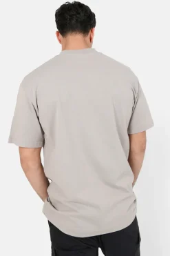 T-Shirt Logo Brode Beige Fonce