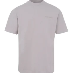 T-Shirt Logo Brode Beige Fonce