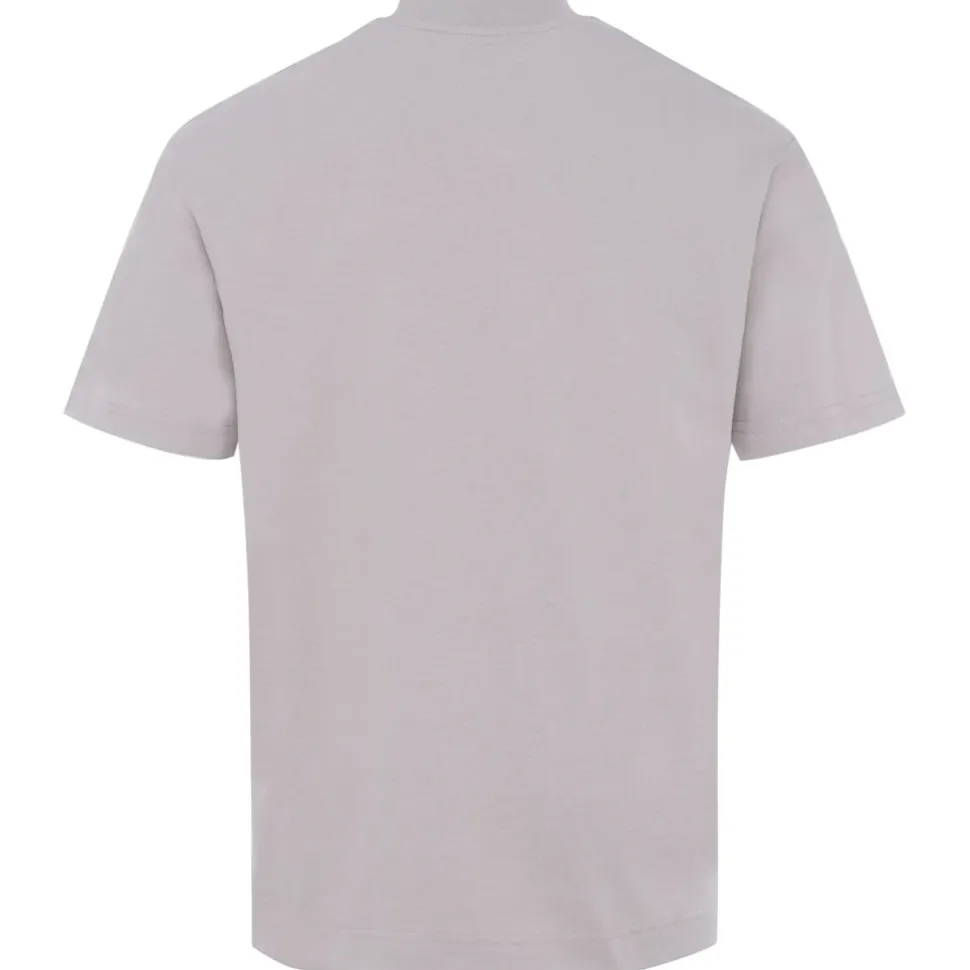 T-Shirt Logo Brode Beige Fonce