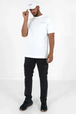 T-Shirt Logo Brode Blanc
