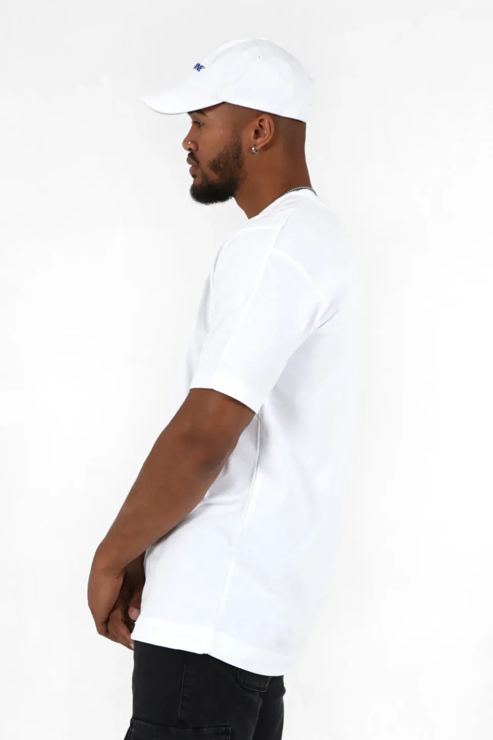 T-Shirt Logo Brode Blanc