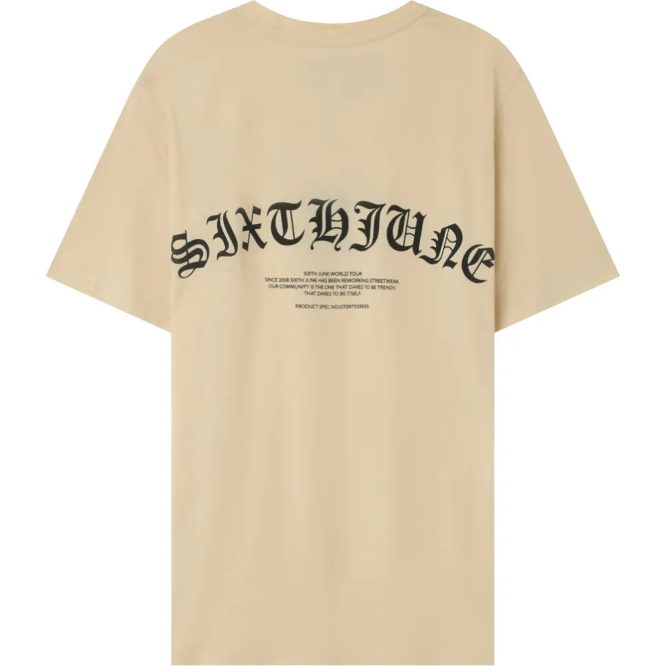 T-Shirt Logo Gothique Beige