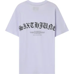 T-Shirt Logo Gothique Violet Clair