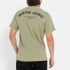 T-Shirt Logo Incurve Avant Arriere Vert