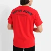 T-Shirt Logo Incurve Avant Arriere Rouge
