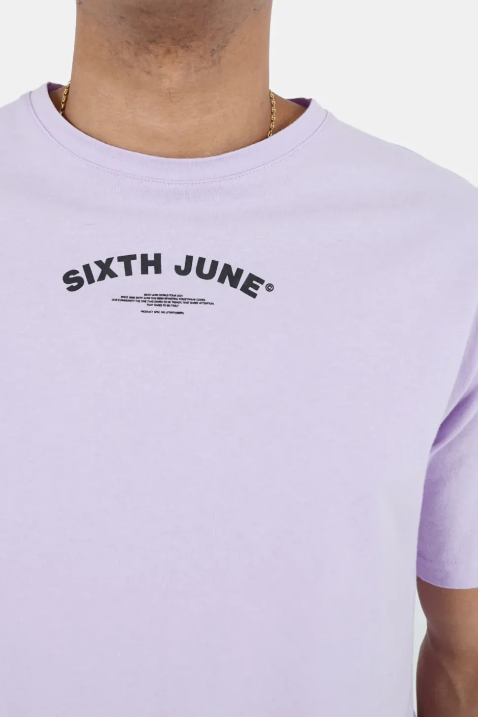 T-Shirt Logo Incurve Avant Arriere Violet
