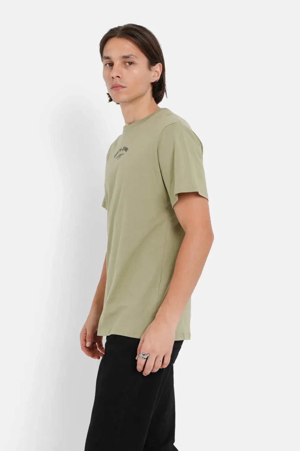 T-Shirt Logo Incurve Avant Arriere Vert