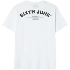 T-Shirt Logo Incurve Avant Arriere Blanc