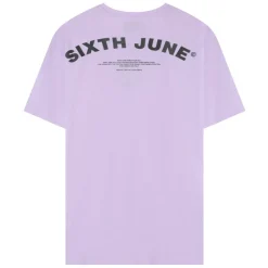 T-Shirt Logo Incurve Avant Arriere Violet