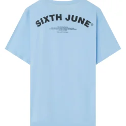 T-Shirt Logo Incurve Avant Arriere Bleu