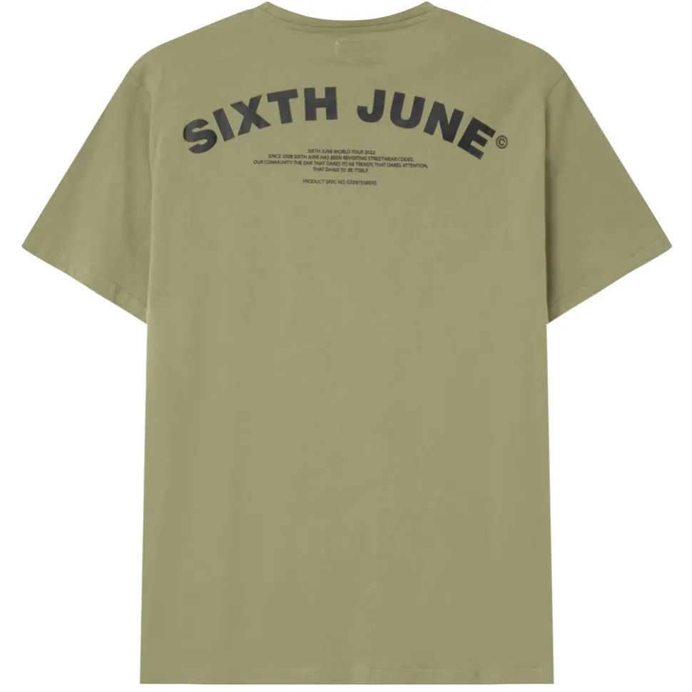 T-Shirt Logo Incurve Avant Arriere Vert