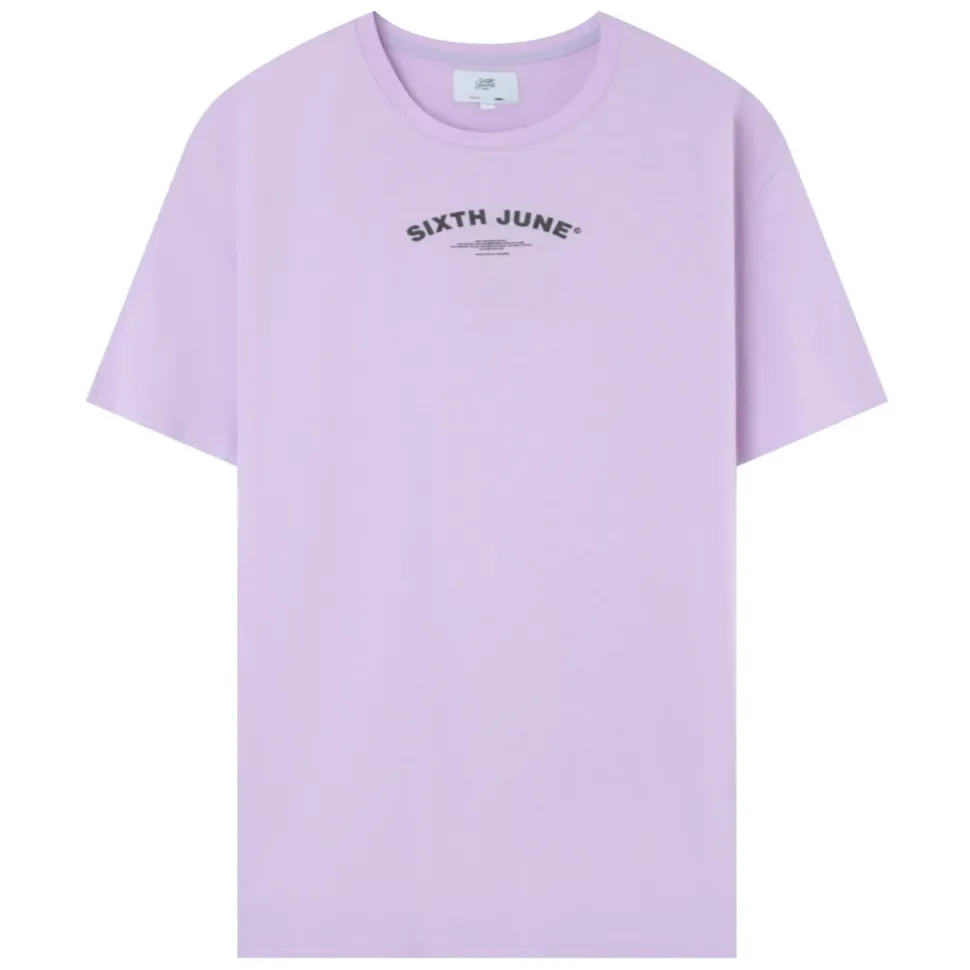 T-Shirt Logo Incurve Avant Arriere Violet