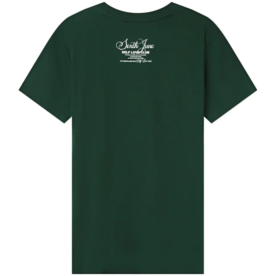 T-Shirt Logo Signature Vert Fonce