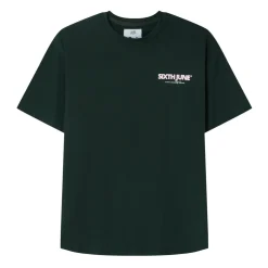 T-Shirt Long Logo Court Vert Fonce