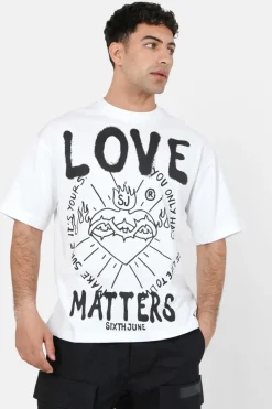 T-Shirt Love Matters Blanc